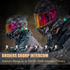 Picture of FreedConn Motorcycle Helmet Headset with Camera R1plus Helmet Intercom 1080P WiFi Motorcycle Communication Systems with CVC Noise Cancellation/Music Sharing /IP65 Waterproof(Comes with 64G TF Card)