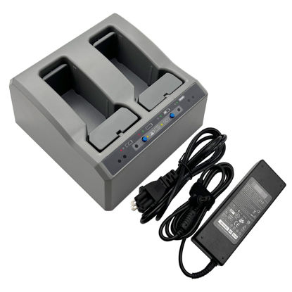 Picture of JIEYUEXIN Dual Charger for Trimble Total Station Battery, Dual Battery Charger for Trimble S8 S6 R6 R7 R8 R10 GNSS GPS RTK Battery