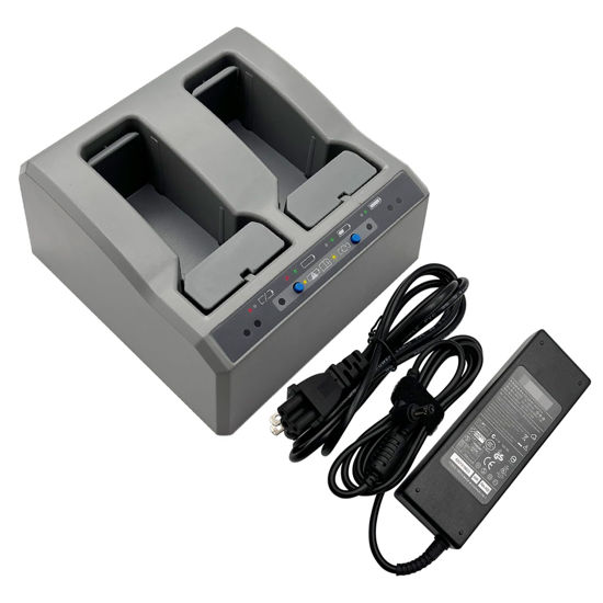 Picture of JIEYUEXIN Dual Charger for Trimble Total Station Battery, Dual Battery Charger for Trimble S8 S6 R6 R7 R8 R10 GNSS GPS RTK Battery
