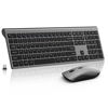 Picture of Wireless Mouse and Keyboard Combo, Silent Full-Size Computer Keyboard with Calculator Button, 2400 DPI Mouse, Quiet Click, Slim Cordless USB Keyboard Mouse Set for Laptop PC Windows Mac - Space Grey