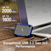 Picture of fanxiang Portable SSD 1TB External Hard Drive, Up to 2000MB/s USB 3.2 Gen2, IP68 Water and Dust Resistance, External Solid State Drive Reliable Storage for Gaming, Students, Professionals