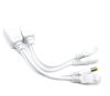 Picture of BeElion 5-Pair/10pcs White Passive PoE Injector and Splitter Kits with 5.5x2.1mm DC Connector RJ45 Power Over Ethernet for CCTV Surveillance Camera System