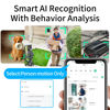 Picture of 2K PTZ Solar WiFi Security Camera with AI Motion, Color Night Vision, 360 View, Waterproof, Alarm - Rechargeable Battery