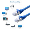 Picture of Cable Matters 10Gbps Snagless Long Shielded Cat6A Ethernet Cable 35 ft (SSTP, SFTP Shielded Ethernet Cable, Shielded Cat6 Cable, Cat 6 Shielded Network Cable) in Blue