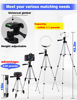 Picture of Tripod,Suitable for cameratripod,Telescope Tripod,Mobile Video/Live Streaming,projectors,Circular Lights,with an Extension Height of 43.4in,Silver 0.84 pounds