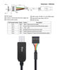 Picture of DTECH 6ft USB to TTL Serial Cable 3.3V 6 Pin UART Adapter Debug Cord Compatible with Windows 11 10 8 7 Linux MAC OS Genuine FT232RL Chip 6Pin 3v3 Level Signal 2.54mm Dupont Female Header