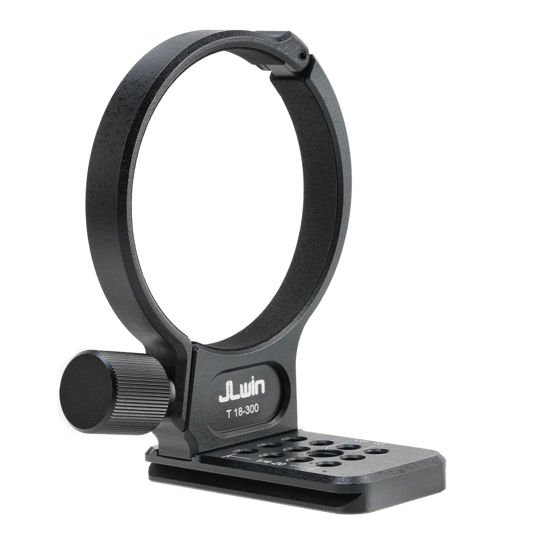 Picture of FocusFoto Metal Tripod Collar Mount Ring 74mm for Tamron 18-300mm F/3.5-6.3 Di III-A VC VXD Lens, Bottom with 1/4" & 3/8" Thread Screw Mount Dovetail Groove Quick-Release Plate for Acra-Swiss Tripod