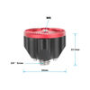 Picture of CAMVATE M6 Rosette with 3/8"-16 Anti-Twist Accessory Mount (Red/Black)-3679