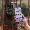Picture of GearOZ 4 in 1 Trail Camera Viewer SD TF Card Reader Wireless Plug N Play Memory Card Viewer No App for Checking Download Images, Compatible with iPhone/iPad/Android/DashCam/GoPro/UAV, Dual Slots