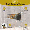 Picture of GearOZ 4 in 1 Trail Camera Viewer SD TF Card Reader Wireless Plug N Play Memory Card Viewer No App for Checking Download Images, Compatible with iPhone/iPad/Android/DashCam/GoPro/UAV, Dual Slots