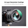 Picture of K&F Concept 55mm CPL MCUV ND1000 Lens Filter 2 Lens Caps Kits Waterproof Polarizing + UV Protection + Fixed Neutral Density Camera Lens Filter with 24 Layer Coatings