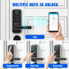Picture of Smart Door Lock with WiFi Gateway, Keyless Entry Door Lock with Handle - Smart Locks for Front Door with Keypad - Fingerprint Door Lock - App Control - Smart Lock with Door Sensor - Auto Lock