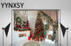 Picture of YYNXSY 7X5FT Christmas Theme Photography Background Fireplace Christmas Tree Background Picture Photo Background Newborn Holiday Room Decoration Banner Christmas Eve Party YY-3509