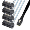 Picture of Sonilco Maximum Performance Cable Mini SAS 36P SFF-8087 to SFF-8482 HDD SATA Power Cord (2 Cables, 0.5 M / 1.6 Feet)