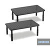 Picture of VONDETYR Monitor Stand for Desk - 2 Pack Monitor Riser ,Adjustable Laptop Riser,Desk Organizer Desktop Printer Laptop Storage Shelf,Mesh Metal Computer Item Stand