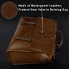 Picture of Leather Mens Messenger Bag Vintage 15.6 Inch Waterproof Leather Laptop Briefcase Satchel Shoulder Bag Computer Laptop Bag, Dark brown