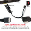 Picture of xiwai Left Angled 90 Degree Connector Dual Shield OcuLink PCIe 4.0 PCI-Express SFF-8611 4i Male to SFF-8611 Male Data Active Cable for External eGPU SSD, 50cm