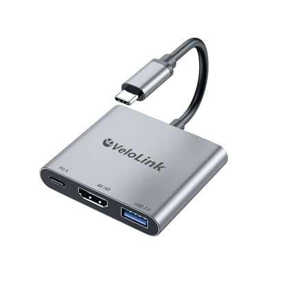 Picture of usbc to hdmi Adapter,hdmi to USB c with 100W PD & USB 3.0,4K HDMI to Typec Adapter, USB C Hub Multiport AV Converter Compatible with MacBook,Laptops, iPhone,PC, Nintendo Switch,steam Deck, rog Ally