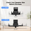 Picture of suptek Dual Side Clamping Bookshelf Speaker Wall Mounting Bracket for Large Surrounding Sound Speakers, Hold up to 66lbs Black SPM201XL