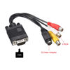 Picture of MECCANIXITY VGA to RCA Cable, 3RCA + S-Video Adapter VGA Cable for TV PC Computer
