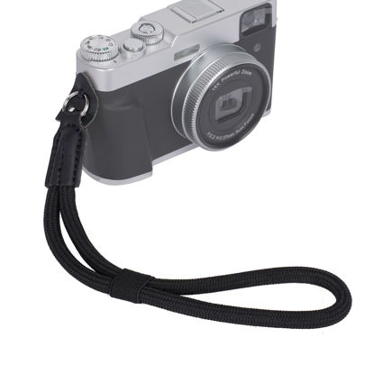 Picture of Rope Camera Wrist Strap: Safety Hand Straps for Mirrorless Compact Film Cameras - Photography Accessories for Fujifilm X100vi,X-T5,X100,Canon G7x Mark III,Rebel T100, Nikon Z8,Sony a7 IV ECT