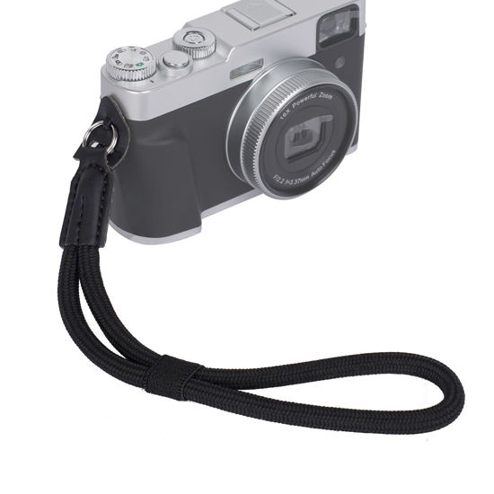 Picture of Rope Camera Wrist Strap: Safety Hand Straps for Mirrorless Compact Film Cameras - Photography Accessories for Fujifilm X100vi,X-T5,X100,Canon G7x Mark III,Rebel T100, Nikon Z8,Sony a7 IV ECT