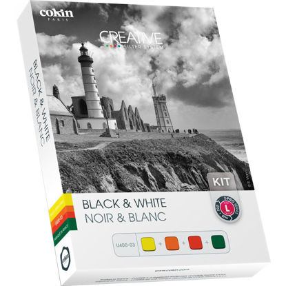 Picture of Cokin Square Filter U400-03 Black & White Creative Kit - Includes Yellow (001), Orange (002), Red (003), Green (004) for L (Z) Series Holder - 100mm X 100mm,Large