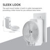 Picture of Wall Mount Holder for Echo Dot 5th 4th Generation, Outlet Hanger Stand with Built-in Cable Management, Hide Messy Wires Wall Holder, Space Saving Holder Stand for Echo Dot Kids 5th 4th Gen, White