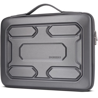 Picture of DOMISO 15.6 inch Laptop Sleeve with Handle Shockproof Waterproof EVA Protective Case for 15.6" Yoga 720 IdeaPad 310 320 ThinkPad T570/Legion 5 Gen 6/HP Envy 15/15.6" Notebooks, Dark Grey