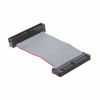 Picture of IDE 40-Pin Male To Female Hard Drive Extension Cable 3.71 Inch Flat Ribbon Cord For 3.5"" HDD Adapter Cable Connector Expander Splitter Cable Fan Converter Controller Card Module Board Bracket, Grey