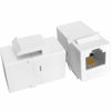 Picture of NECABLES 2Pack CAT3 Telephone Keystone Jack Phone Keystone Coupler RJ11 6P4C Female to Female White