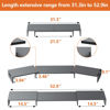 Picture of ErgoFocus Triple Monitor Stand Riser, Extra Long Monitor Riser for 1~2~3 Monitors, Dual Monitor Stand with Length and Angle Adjustable, 3 Shelf Monitor Stand for Desk