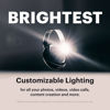 Picture of Moon Ultralight 2 - Selfie Light with Touch Controls - Better Than a Ring Light - Clip on Portable Light for Phone, Tablet, Laptop, Camera - Photography, Live Streaming, Video Recording Light - Black