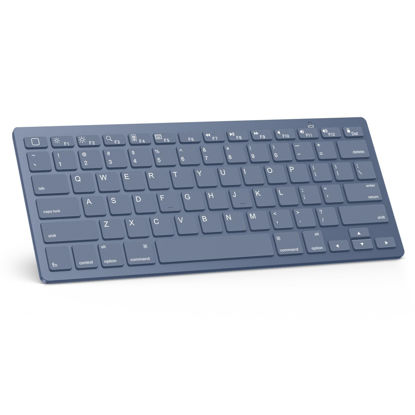 Picture of OMOTON Bluetooth Keyboard for iPad 10th Generation, iPad 10.2 (9th/8th/7th), iPad Pro 13/12.9/11 inch, iPad Air 13/11 inch, iPad Air 5th/4th Gen, iPad Mini and More Bluetooth Enabled Devices, Blue