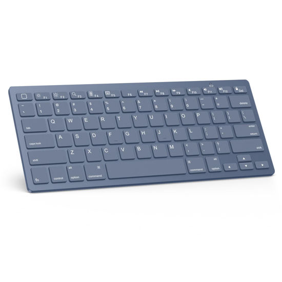 Picture of OMOTON Bluetooth Keyboard for iPad 10th Generation, iPad 10.2 (9th/8th/7th), iPad Pro 13/12.9/11 inch, iPad Air 13/11 inch, iPad Air 5th/4th Gen, iPad Mini and More Bluetooth Enabled Devices, Blue