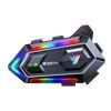 Picture of BTQILEYOO Motorcycle Helmet Bluetooth Headset, Flash Color RGB Lighting Effect, Bluetooth 5.3 Headphone, Smart Noise Reduction, HiFi Level Sound Quality, IPX6, Compatible with All Helmets (Y20MAX)