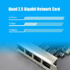 Picture of GLOTRENDS LE8445 4-Port 2.5 Gigabit PCIe Ethernet Network Card, 4 x RTL8125BG Chip, 4 x RJ45 LAN Port, PCIe X4 Installation