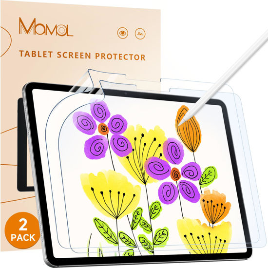 Picture of Mamol [2 Pack] Paper Screen Protector for iPad 10th generation (10.9 inch 2022), Write and Draw Like on Real Paper, /Compatible with Apple Pencil/High Sensitive/Anti Glare