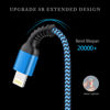 Picture of iPhone Charger [5Pack/6ft], Long Braided Lightning Cables, Fast Charging Power Adapter Cargador Cords for iPhone 14/13/12 Pro Max/12Pro/11 Pro Max/SE/XS/XR/8/7/6S Plus, iPad mini Air Pod Color Wire