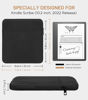 Picture of Moko Kindle Sleeve Compatible with Kindle Scribe 10.2 inch (2024 and 2022 Release), Protective Pouch Bag Case Cover with Dual Pockets and Pen Holder, Scratch-Resistant Soft Fluffy Lining, Black