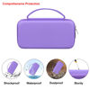 Picture of Elonbo Carrying Case for Texas Instruments TI-Nspire CX II CAS/CX II/CX/CX CAS Color Graphing Calculator, Extra Mesh Pocket Fits Charging Cable, Charger, Manual, Purple