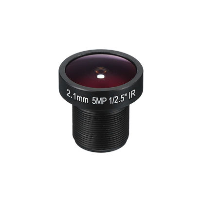 Picture of PATIKIL 2.1mm CCTV Camera Lens, F2.0 FPV Security Camera Lens 5MP 160° Wide Angle Board Lens M12 Threaded Dia for IP Camera Panoramic