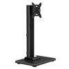 Picture of suptek Single LCD Computer Monitor Free-Standing Desk Stand Mount Riser for 13 inch to 43 inch Screen with Swivel, Height Adjustable, Rotation, 50,75& 100mm Vesa Base Stand, Black