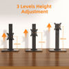 Picture of suptek Single LCD Computer Monitor Free-Standing Desk Stand Mount Riser for 13 inch to 43 inch Screen with Swivel, Height Adjustable, Rotation, 50,75& 100mm Vesa Base Stand, Black