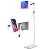 Picture of Spessn Adjustable Tablet Floor Stand Universal 360-degree Rotatable Metal Tablet Holder Phone Stand Compatible iPad/iPhoneX/iPad Pro 4.5~12.9 Inch-Screen, Phone, Kindle (White)