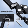 Picture of CreaDream Tablet Holder for Microphone Stand, Aluminum Mic Music Stand Holder Mount for Phone and iPad, Adjustable Tablet Holder Compatible with Devices from 4.7 to 13 inch Tablets & Smartphones