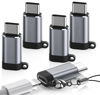 Picture of 5 Pack USB C to Lightning Charge Adapter for iPhone 16 15, Lightning to USB C Adapter with Fast Charge Data Transfer for iPhone 16 15 Plus Pro Max, Galaxy S24 S23, Pixel 8 7 6, iPad Pro, MacBook Pro