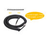 Picture of Seefeful Telephone Handset Cord, 8Ft Uncoiled / 1.4Ft Coiled Landline Phone Handset Cable 4P4C Telephone Accessory Black (5 Pack)