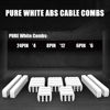 Picture of ABNO1 PSU Cable Extension Kit 30CM Length with Cable Combs 1x24Pin/1x8Pin(4+4) EPS/2x8Pin(6P+2P) PCI-E/PC Sleeved Cable for ATX Power Supply(White)