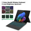 Picture of JvKzaen Surface Pro 9 Keyboard with Slim Pen, Compatible with Microsoft Surface Pro 11 10 9 8 X, 13 Inch Bluetooth Wireless Backlight Type Cover Keyboard with Slim Pen, Keyboard with Slim Pen